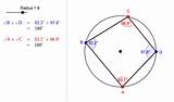 Cyclic Quadrilateral Supplementary Geogebra Quadrilaterals sketch template