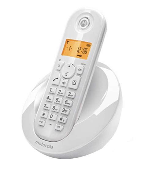buy motorola cl cordless landline phone white