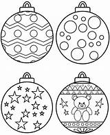 Coloring Christmas Pages Baubles Kids Topcoloringpages Print sketch template