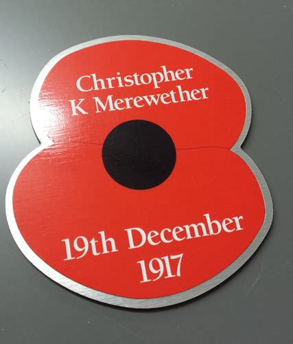 commemorative poppies mirage signs