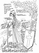 Armour Spiritual Ephesians Dolls Jonathan Medievalists Bearer Lds sketch template