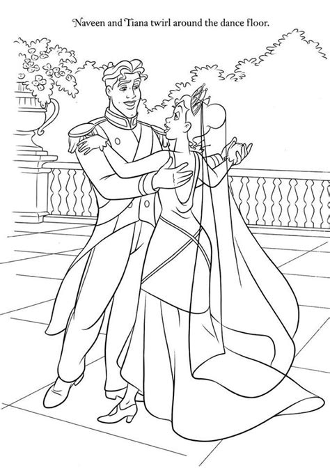 pin  colleen mapes  princess frog wedding coloring pages