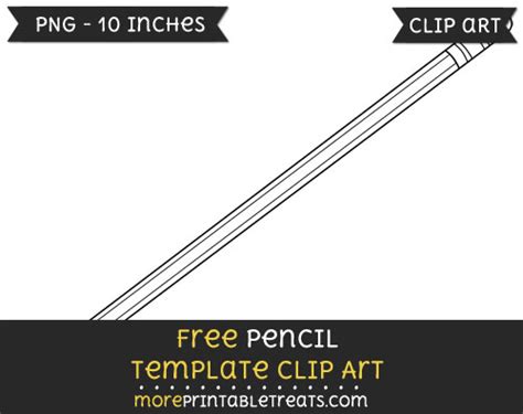 pencil template clipart