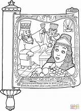 Haman Ausmalbilder Ester Egitto Rolle Stampare Vashti Megillat Bibbia Aman sketch template