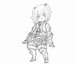 Lalafell Cute Coloring Pages Another sketch template