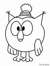 Kikoriki Owl Xcolorings sketch template