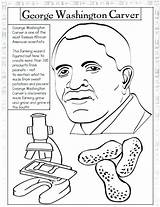 Washington George Carver Coloring History Pages Kids African American Robinson Printable Jackie Booker Clipart Inventors Activities Month Drawing Color Crafts sketch template