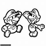 Coloring Mario Pages Characters Bros Adults Popular Kids sketch template