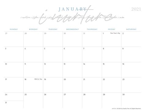 2020 And 2021 Printable Calendars 9 Free Printable Calendar Designs Imom