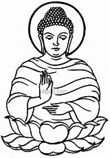 Buddha Coloring Pages Drawing Outline Printable Sketch Clipart Colouring Hindu Gautam Gods Purnima Goddesses Mythology Budha Budah Happy Drawings Clip sketch template