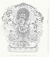 Mahakala Drawing Tattoo Thangka Painting 보드 선택 Tibetan sketch template