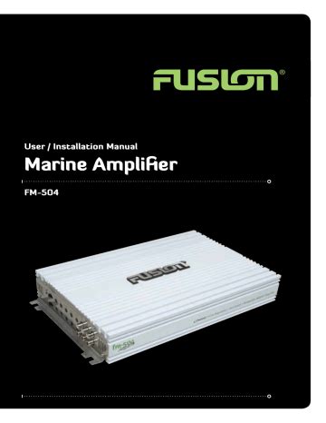 fusion fm  owner manual manualzz