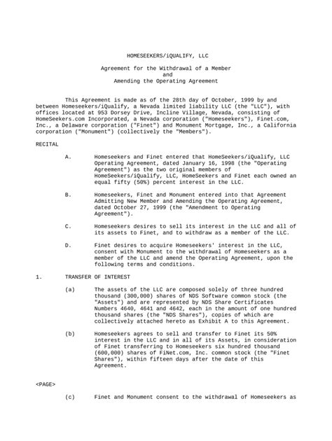 llc member withdrawal agreement  template pdffiller