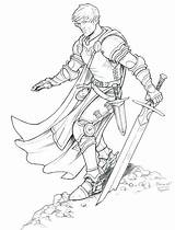 Knight Young Coloring Pages Staino Deviantart Fantasy Drawing Dragon Warrior Princess Book Kids Kings Sketch Anime Male Character Adult Lineart sketch template