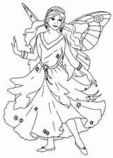 Coloring Fairy Pages Fairies Kids Printable Color Princess Easy Adults Colouring Number Butterfly Print Fantasy Rosetta Sheets Dragon Fee Beauty sketch template