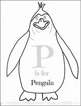 Coloring Penguin Letter Pages Preschool Printable Winter Theme Silly Kids Sheet Zoo Cute Phonics Line Drawing Recognition Crafts Activities Quotes sketch template