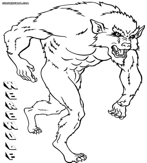 werewolves coloring pages coloring home