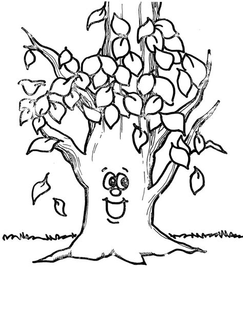 printable tree coloring pages