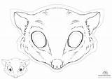 Possum Pages Mask Masks sketch template