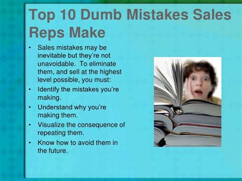 mistakes  avoid  sales