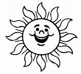 Sun Coloring Happy Coloringcrew sketch template