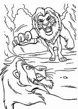 Lion Roi Scar Mufasa Mewarnai Singa Colorat Leu Regele Planse Colorier Kovu Coloriages sketch template