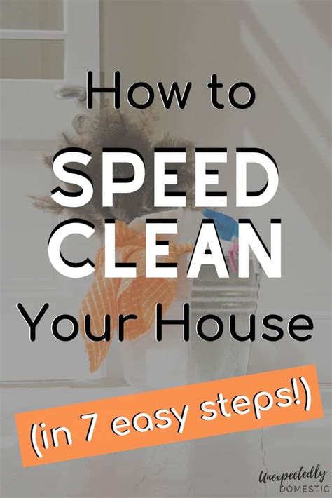 clean  house  fast step  step