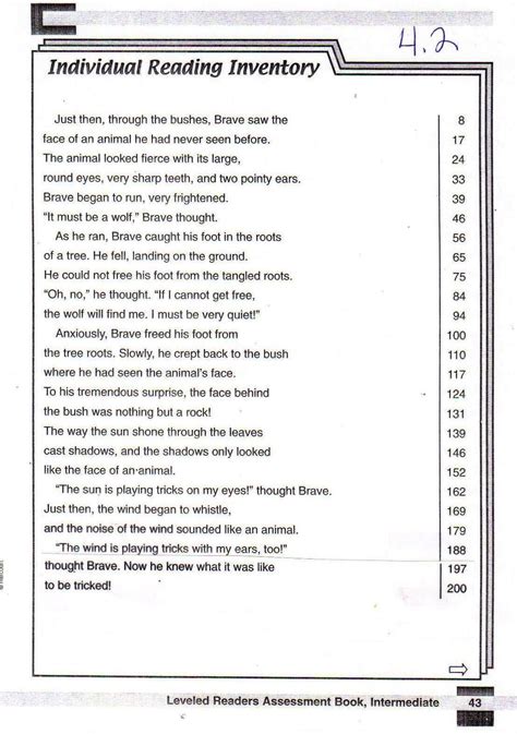 printable  grade fluency passages  printable