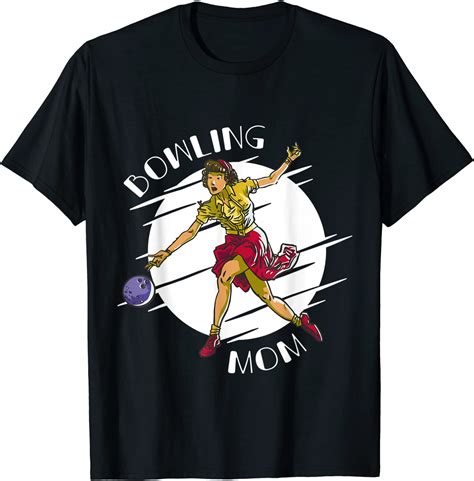 Bowling Mom Mothers Day 2022 Pin Up Mama Bowling Player T Shirt