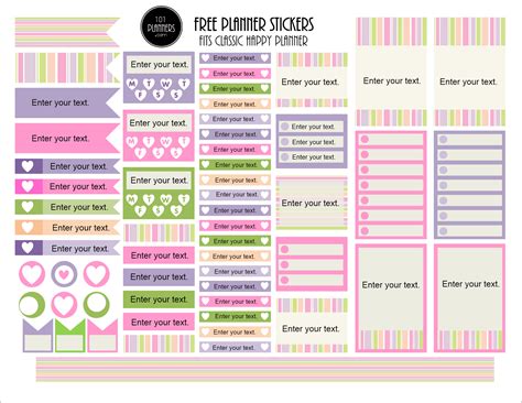 printable planner stickers customizable instant