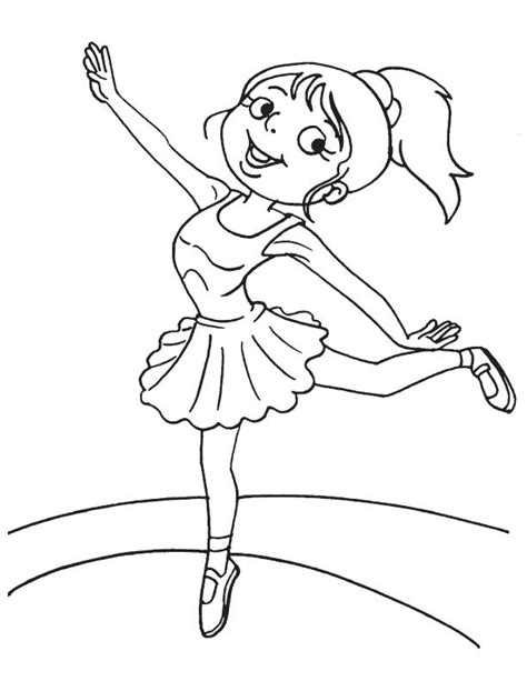 practices ballerina coloring page   practices ballerina