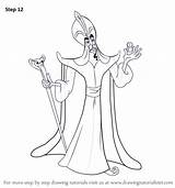 Aladdin Jafar Drawingtutorials101 sketch template