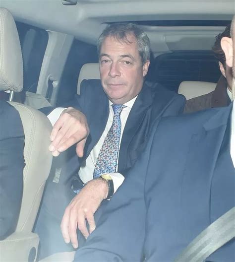 nigel farage car crash brexit party leader walks   chauffeurs collision mirror