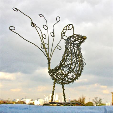 wire bird garden sculpture  london garden trading notonthehighstreetcom