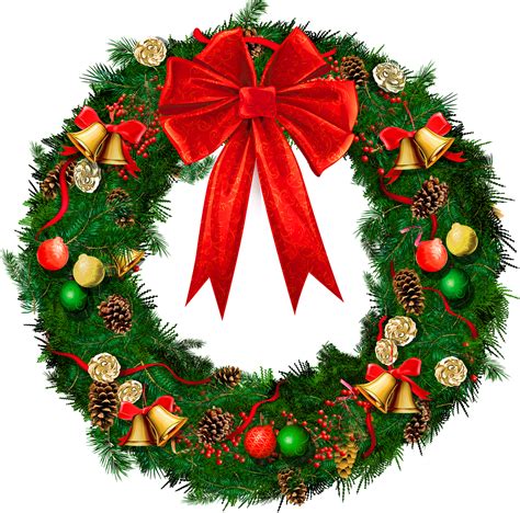 christmas wreath clipart  background   cliparts  images  clipground