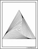 Coloring Geometric Pages Adults Pyramid 3d Printable Pattern Print Adult Designs Detailed Pyramids Customize Twist Colorwithfuzzy Choose Board Illusion sketch template