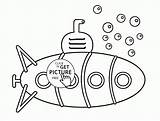 Submarine Coloring Pages Drawing Printable Getdrawings Getcolorings Color sketch template