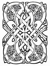 Celtic Coloring Complex Abstract Pages Adult Designs sketch template
