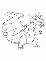Coloring Starter Charizard sketch template