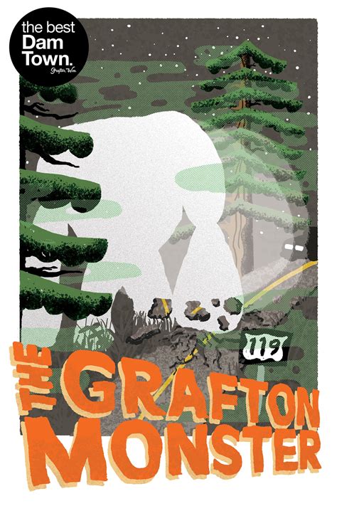 grafton monster    limited edition print bestdamtown