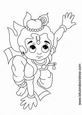 Krishna Drawing Little Lord Coloring Pages Line Pencil Drawings Cute Painting Colour Template Baby Adult Cartoon Google Bhagavat Chintan Bhikaji sketch template