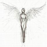 Angel Sketch Quick Sketches Drawings Deviantart Angels Easy sketch template