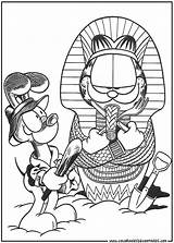 Garfield Coloring Pages Egypt Egyptian Pharaoh Cartoons Colorir Drawing Pintar Colour Coloriage Drawings Printable Supercoloring Paint Print Desenho Colouring Desenhos sketch template
