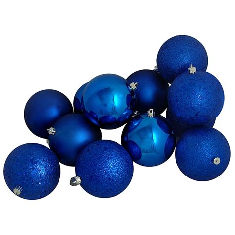 shatterproof blue christmas ornament set   ball ornaments christmas balls ornaments