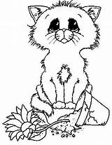 Eyed Knocked Flowerpot Gato Coloriage sketch template