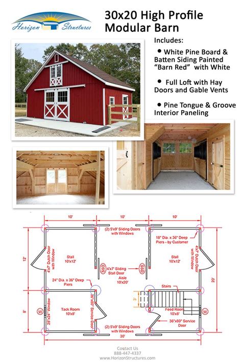 stall modular barn  loft horse barn plans backyard barn modular barns