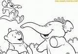 Coloring Heffalump Pages Lumpy Winnie Pooh Popular Library sketch template
