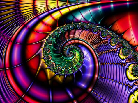 colors pattern psychedelic trippy abstract fractal  ultra hd