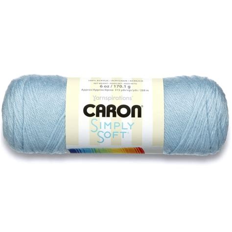 Caron Simply Soft Yarn Soft Blue 6oz 170g Medium Acrylic Walmart