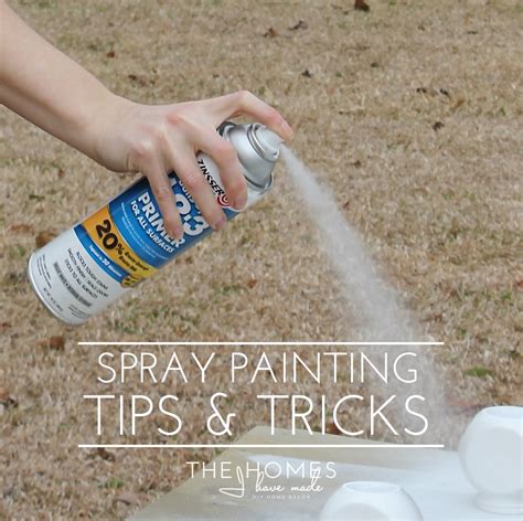 spray painting tips tricks  homes